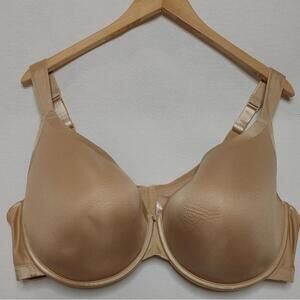 Cacique Lightly‎ Lined Smooth Full Coverage Bra Tan Beige 46DDD Style DL11070682